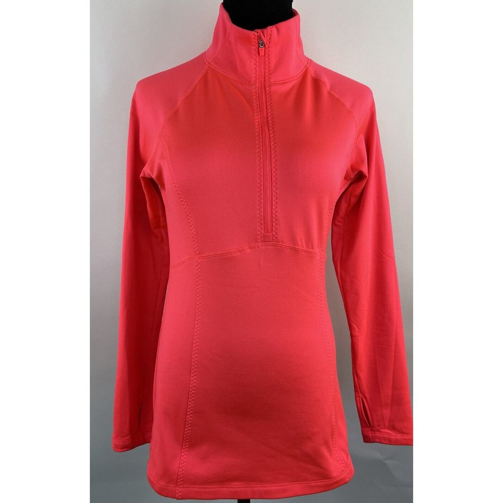 Hind Womens Pullover Bright Pink Light Soft Fleece Lined Small Thumb Holes Small